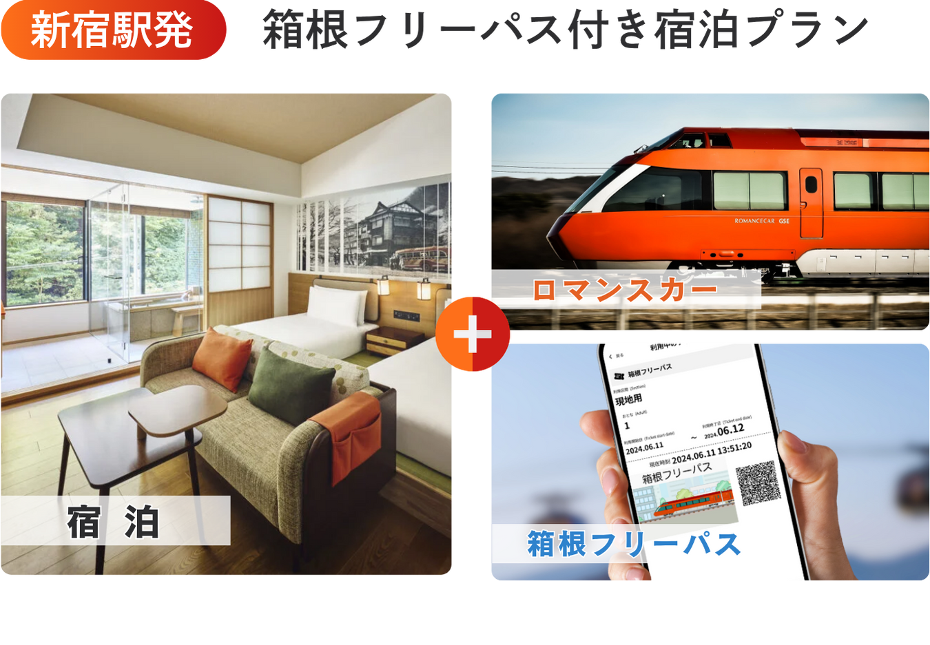新宿駅発箱根フリーパス付きプラン｜箱根フリーパスセット｜小田急トラベル